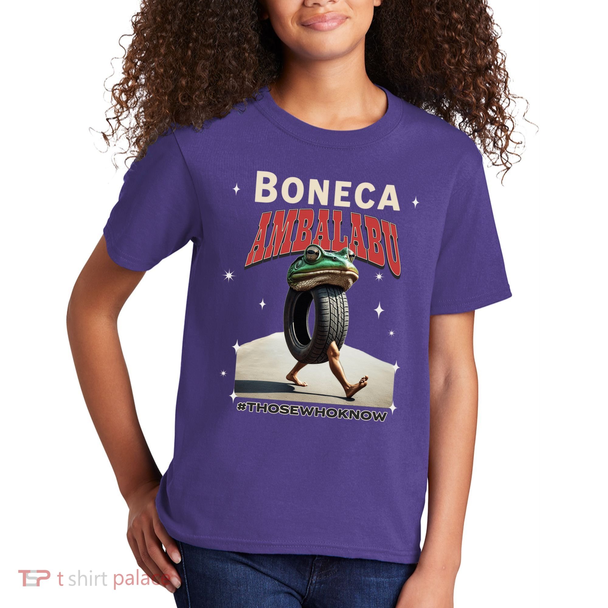 Boneca Ambalabu Italian Brainrot Meme Frog With Feet Bootleg Kids T-Shirt