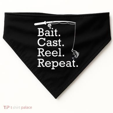 Bait Cast Reek Repeat USA-Made Doggie Bandana