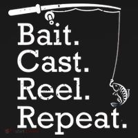 Bait Cast Reek Repeat USA-Made Doggie Bandana thumb 2