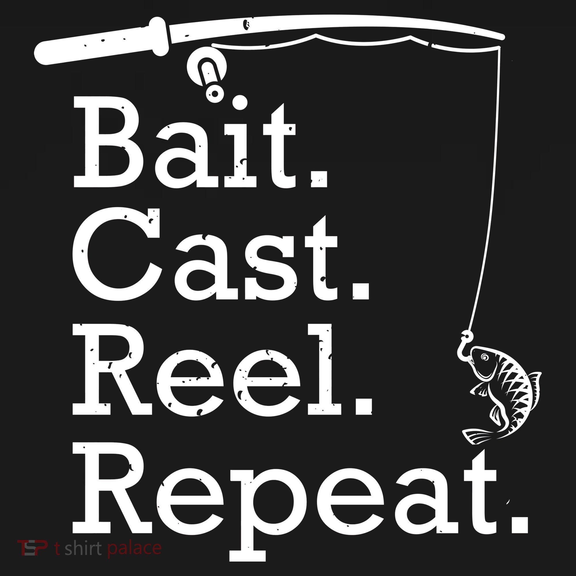 Bait Cast Reek Repeat USA-Made Doggie Bandana