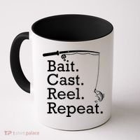 Bait Cast Reek Repeat Coffee Mug thumb 0