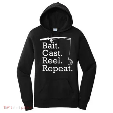 Bait Cast Reek Repeat Women's Hoodie