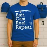 Bait Cast Reek Repeat T-Shirt thumb 6