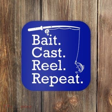 Bait Cast Reek Repeat Coaster