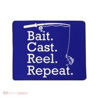 Bait Cast Reek Repeat Mousepad thumb 0