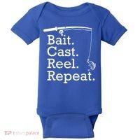 Bait Cast Reek Repeat Baby Bodysuit thumb 0