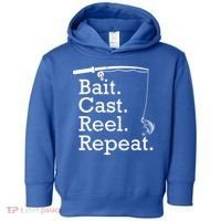 Bait Cast Reek Repeat Toddler Hoodie thumb 0