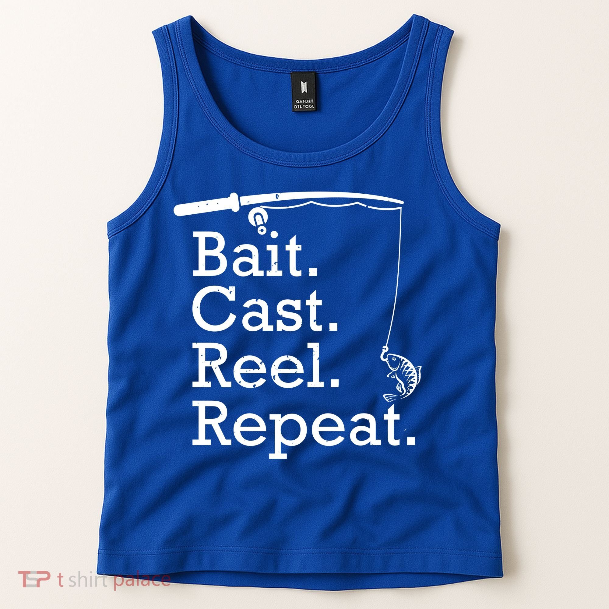 Bait Cast Reek Repeat Tank Top
