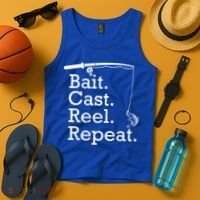 Bait Cast Reek Repeat Tank Top thumb 4