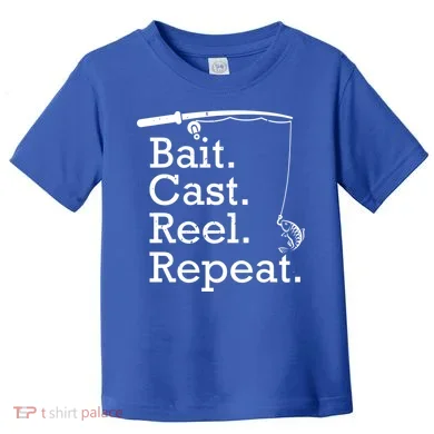 Bait Cast Reek Repeat Toddler T-Shirt