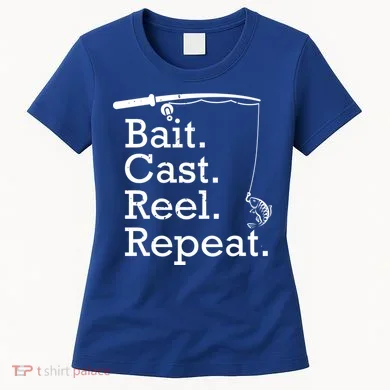 Bait Cast Reek Repeat Women's T-Shirt