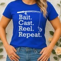 Bait Cast Reek Repeat Women's T-Shirt thumb 2