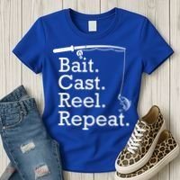 Bait Cast Reek Repeat Women's T-Shirt thumb 3