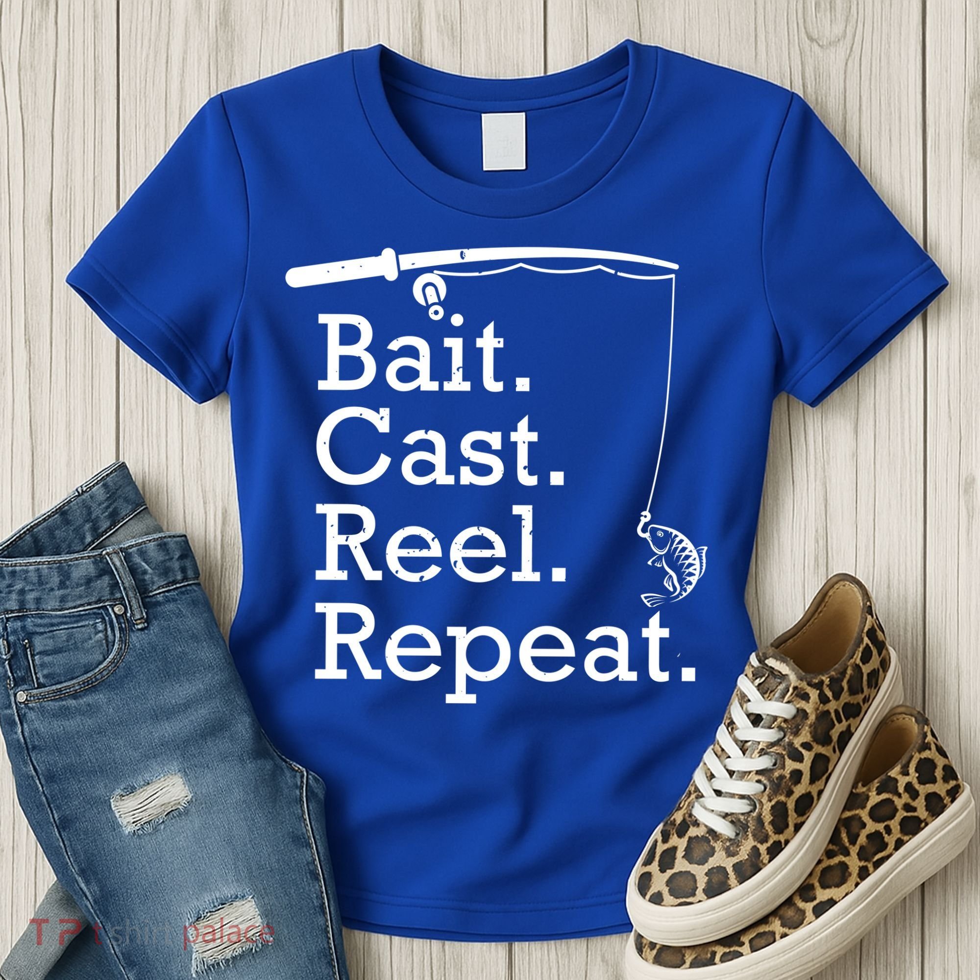 Bait Cast Reek Repeat Women's T-Shirt