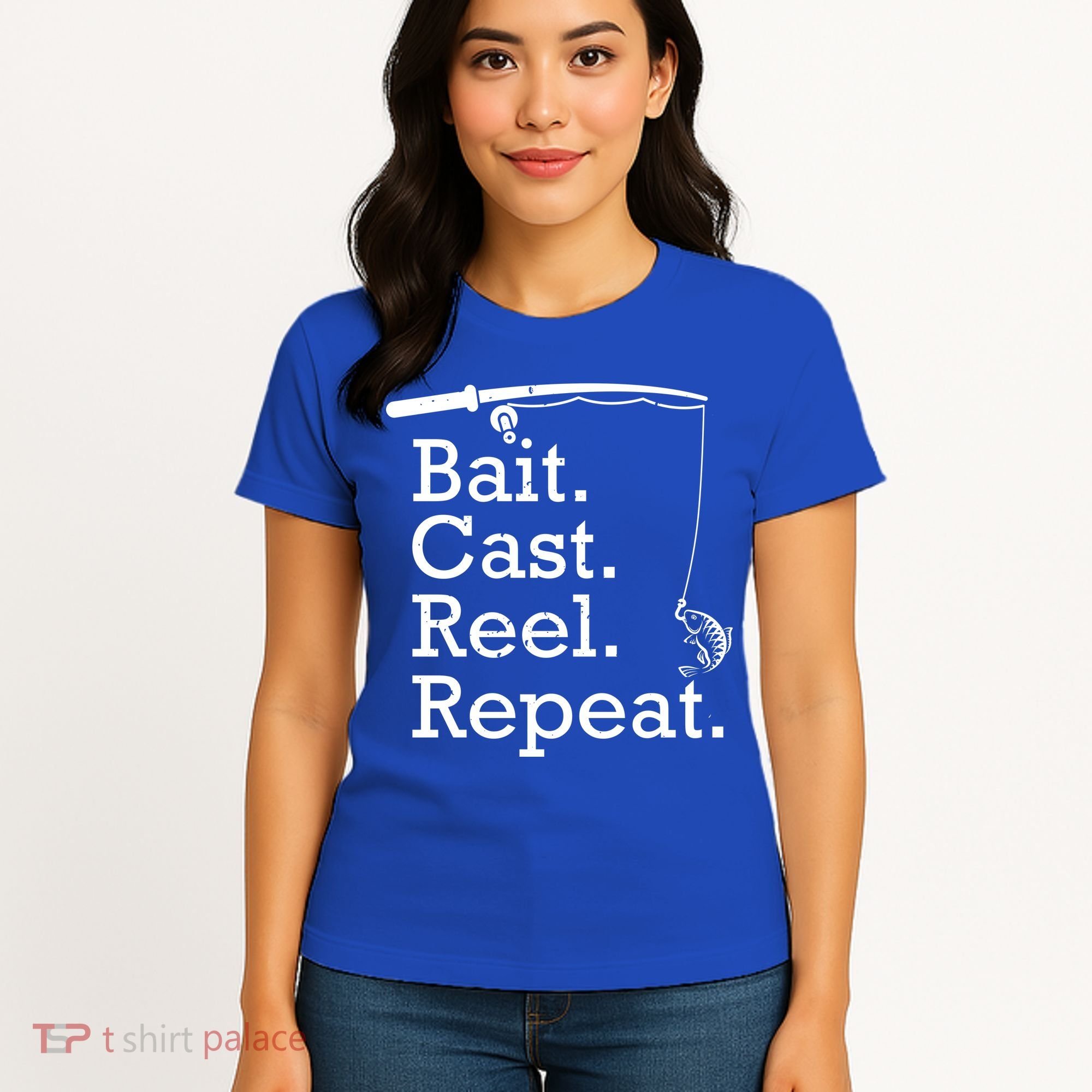 Bait Cast Reek Repeat Women's T-Shirt