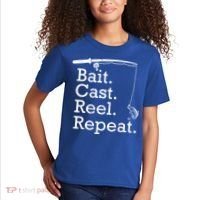 Bait Cast Reek Repeat Kids T-Shirt thumb 2