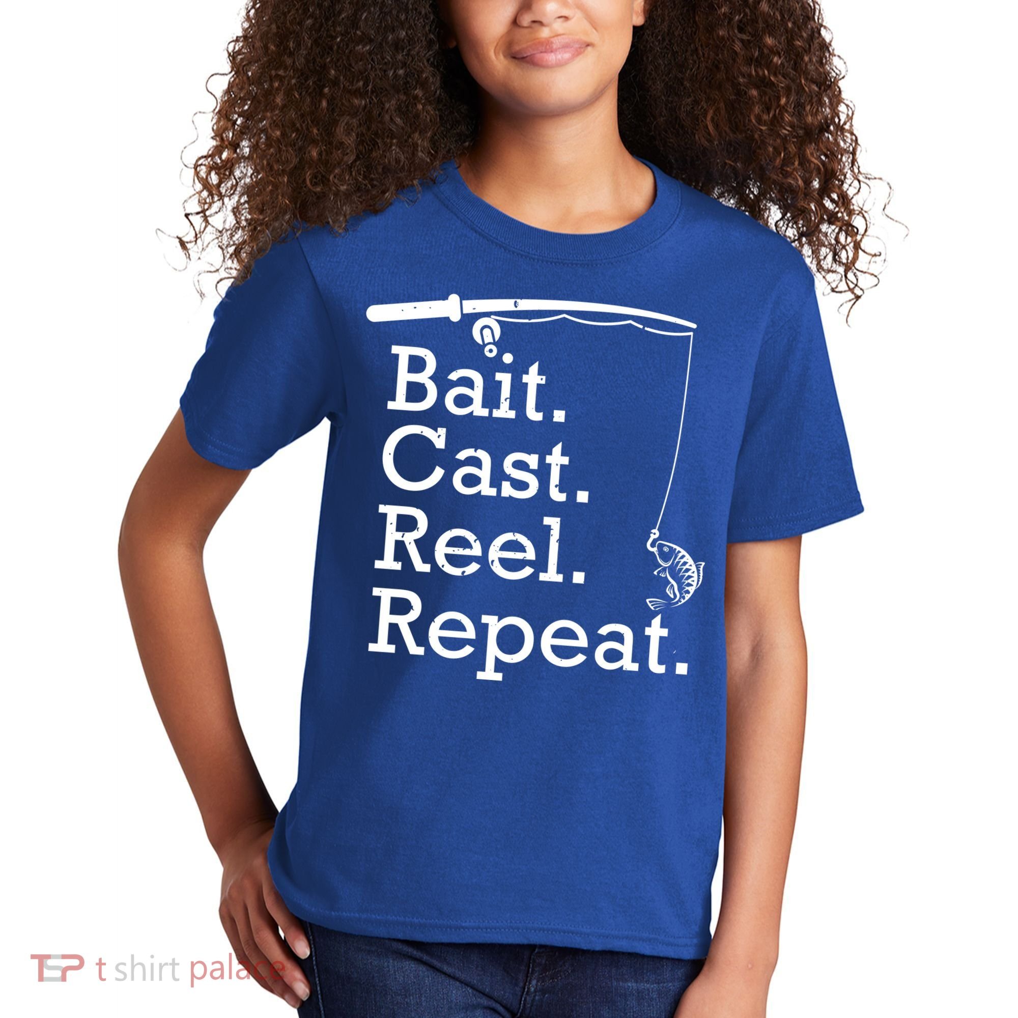 Bait Cast Reek Repeat Kids T-Shirt