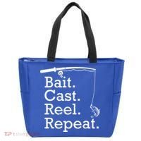 Bait Cast Reek Repeat Tote Bag thumb 0