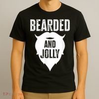 Bearded And Jolly Santa Christmas T-Shirt thumb 3