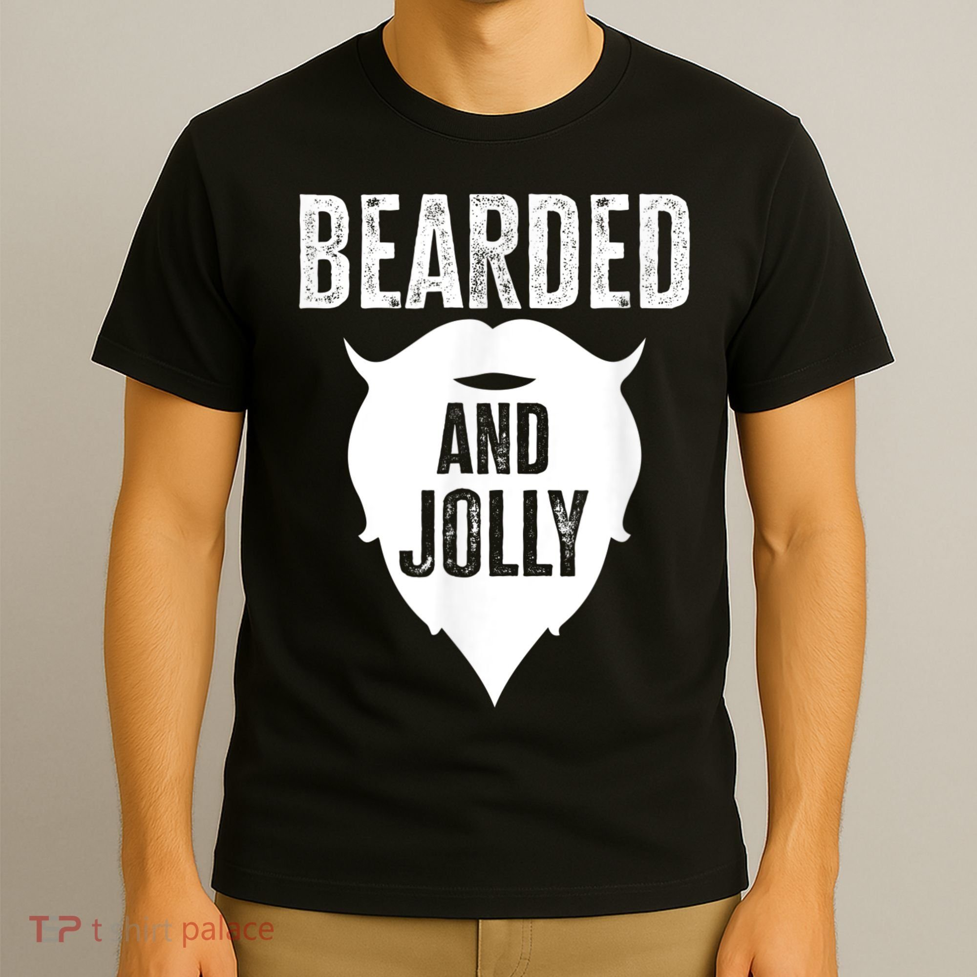 Bearded And Jolly Santa Christmas T-Shirt