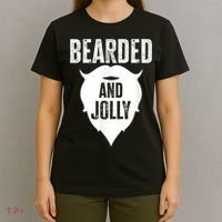 Bearded And Jolly Santa Christmas T-Shirt thumb 4