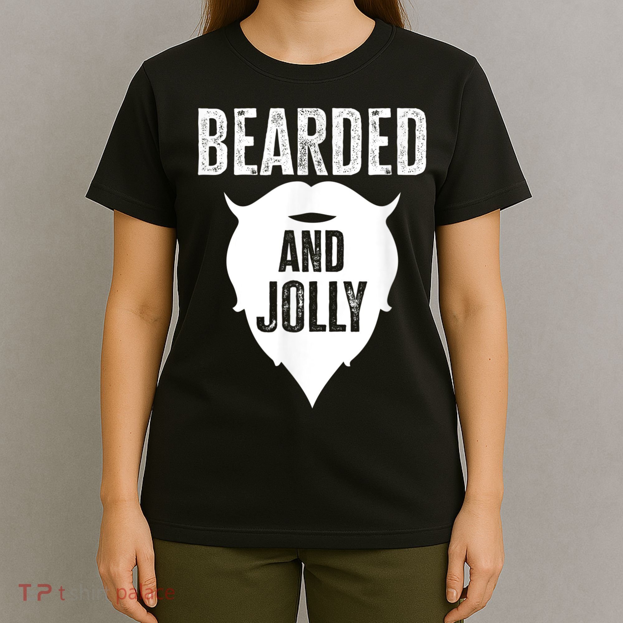 Bearded And Jolly Santa Christmas T-Shirt