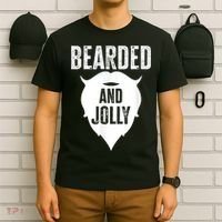 Bearded And Jolly Santa Christmas T-Shirt thumb 6