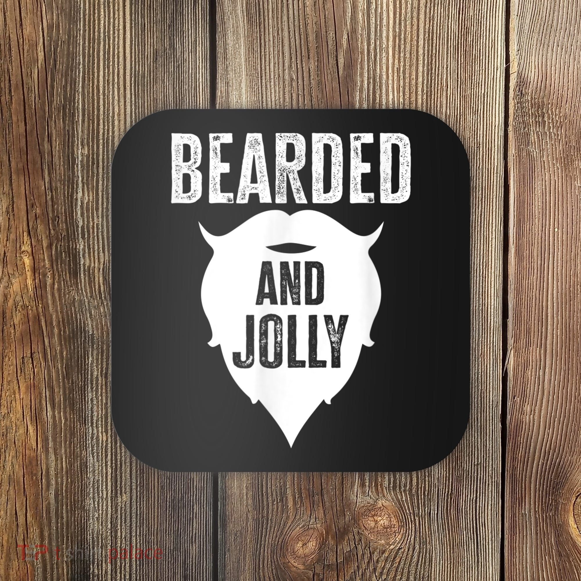 Bearded And Jolly Santa Christmas Coaster
