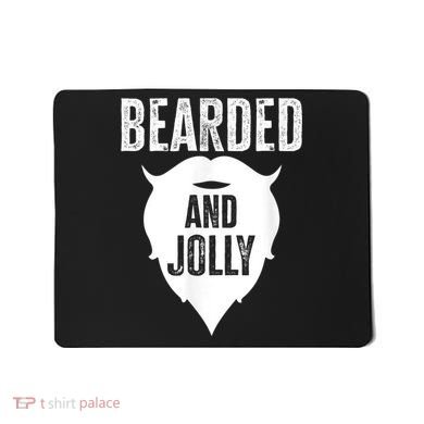 Bearded And Jolly Santa Christmas Mousepad