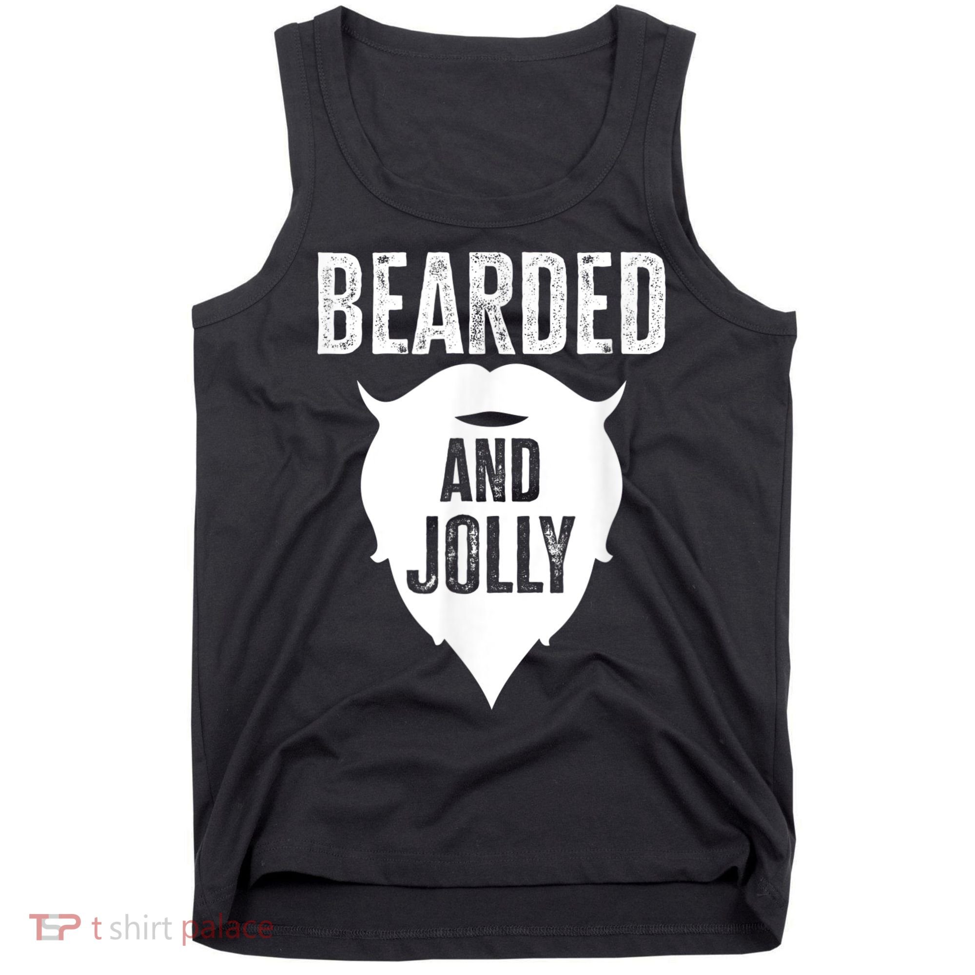 Bearded And Jolly Santa Christmas Tank Top