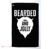 Bearded And Jolly Santa Christmas Golf Towel thumb 0