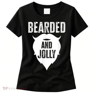 Bearded And Jolly Santa Christmas Women's T-Shirt