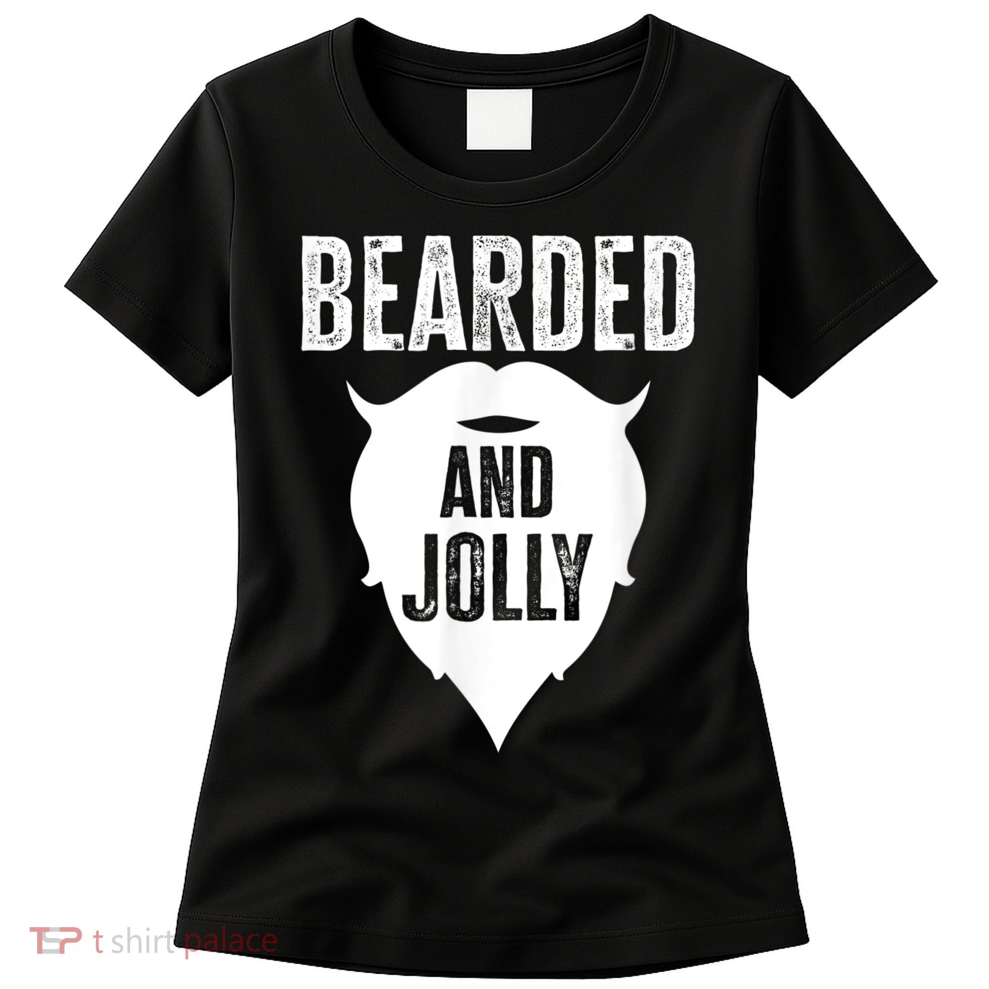 Bearded And Jolly Santa Christmas Women's T-Shirt