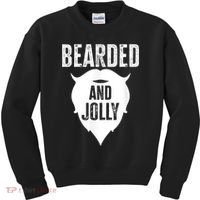 Bearded And Jolly Santa Christmas Kids Sweatshirt thumb 0