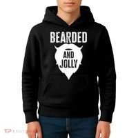 Bearded And Jolly Santa Christmas Kids Hoodie thumb 4