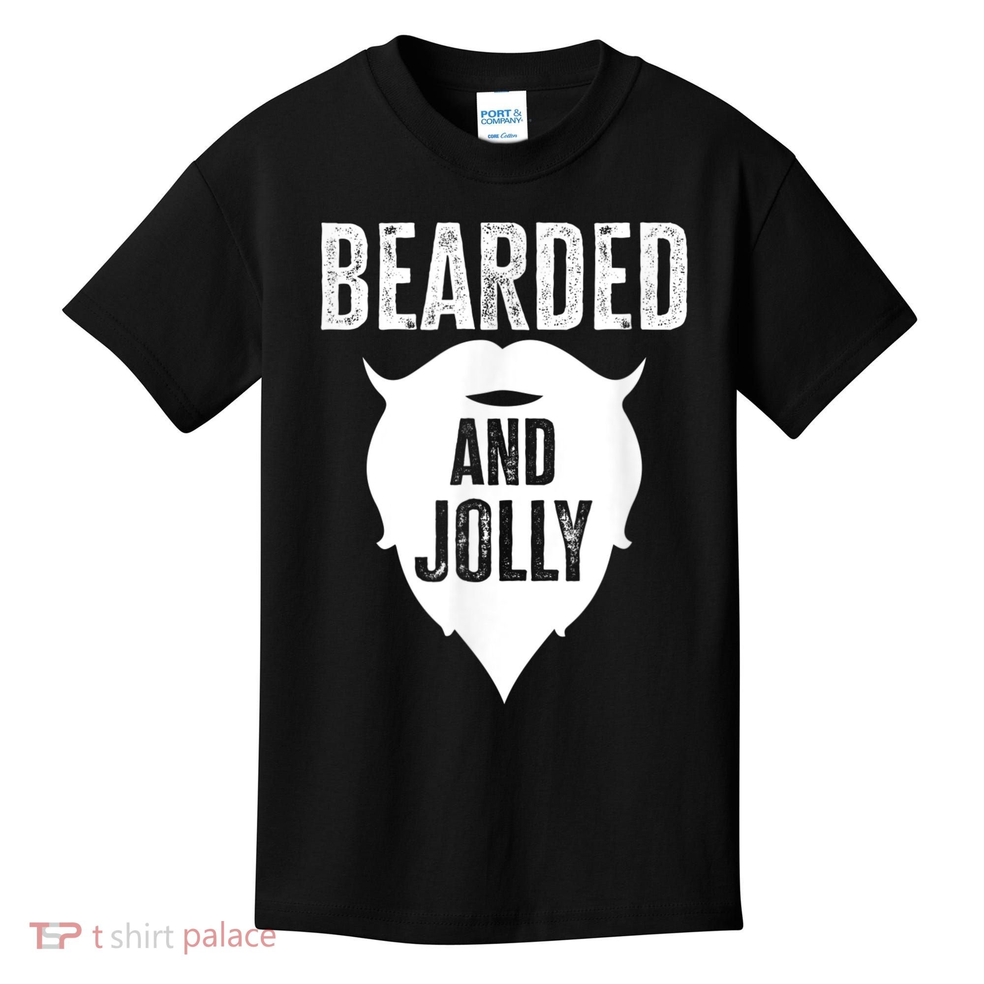 Bearded And Jolly Santa Christmas Kids T-Shirt