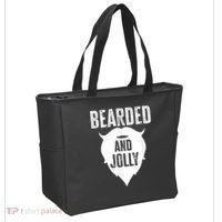 Bearded And Jolly Santa Christmas Tote Bag thumb 2