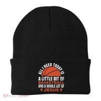 Basketball And Jesus Religious Christian Beanie thumb 0