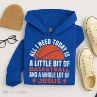 Basketball And Jesus Religious Christian Hoodie thumb 4