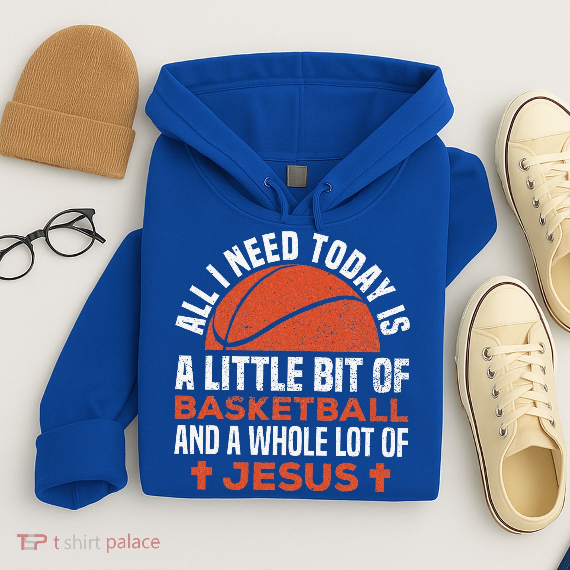 Basketball And Jesus Religious Christian Hoodie