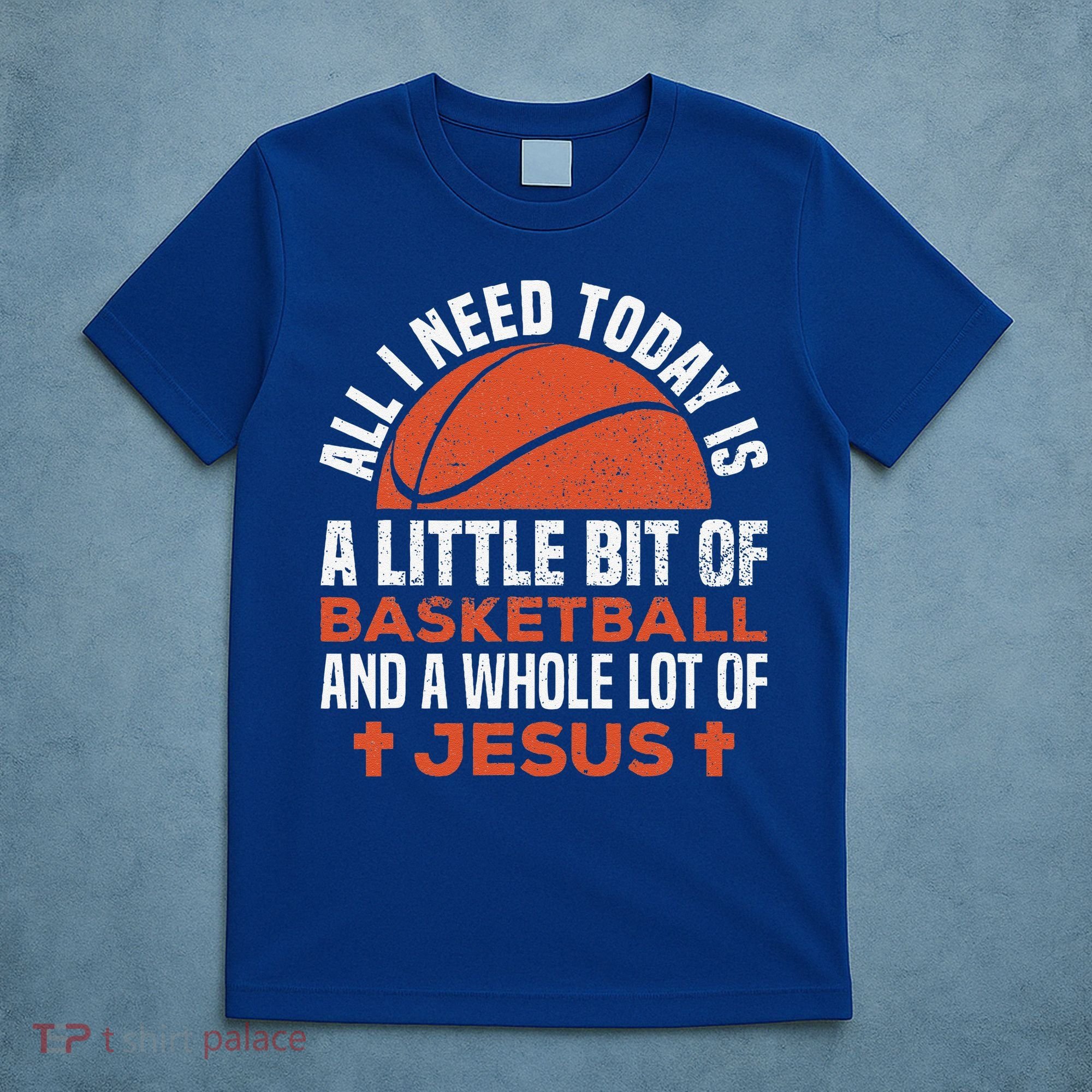 Basketball And Jesus Religious Christian T-Shirt