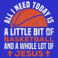 Basketball And Jesus Religious Christian Mousepad thumb 1