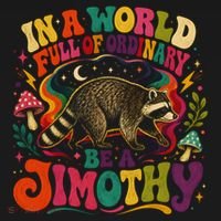 Be A Jimothy In A World Full Of Ordinary Raccoon Apron thumb 3