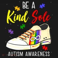 Be A Kind Sole Autism Awareness Puzzle Shoe Doggie Tank thumb 4