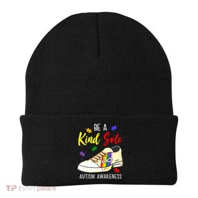 Be A Kind Sole Autism Awareness Puzzle Shoe Beanie