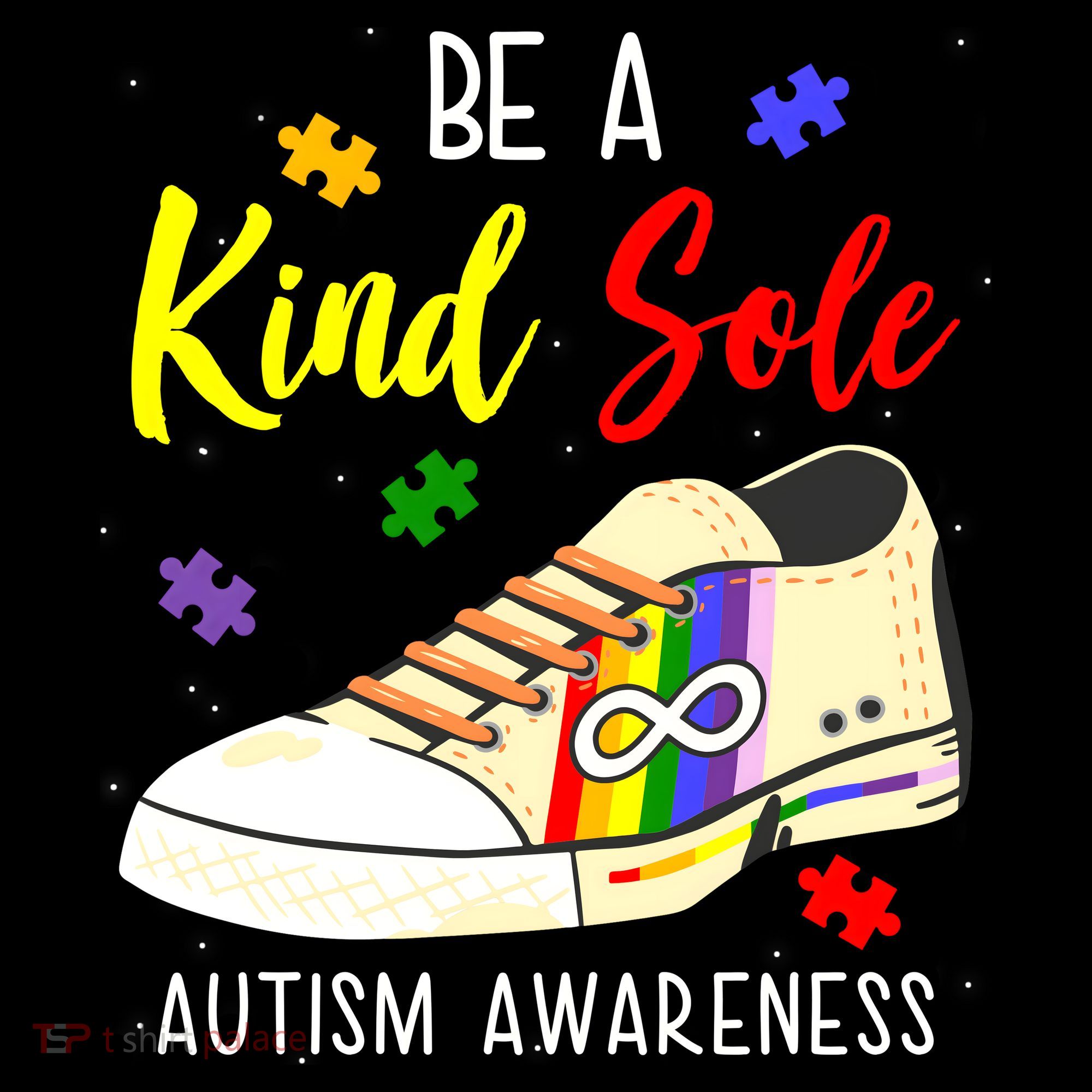 Be A Kind Sole Autism Awareness Puzzle Shoe Women's Hoodie