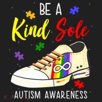 Be A Kind Sole Autism Awareness Puzzle Shoe Golf Towel thumb 3