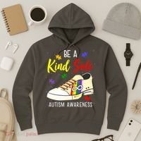 Be A Kind Sole Autism Awareness Puzzle Shoe Hoodie thumb 3