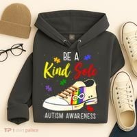 Be A Kind Sole Autism Awareness Puzzle Shoe Hoodie thumb 4
