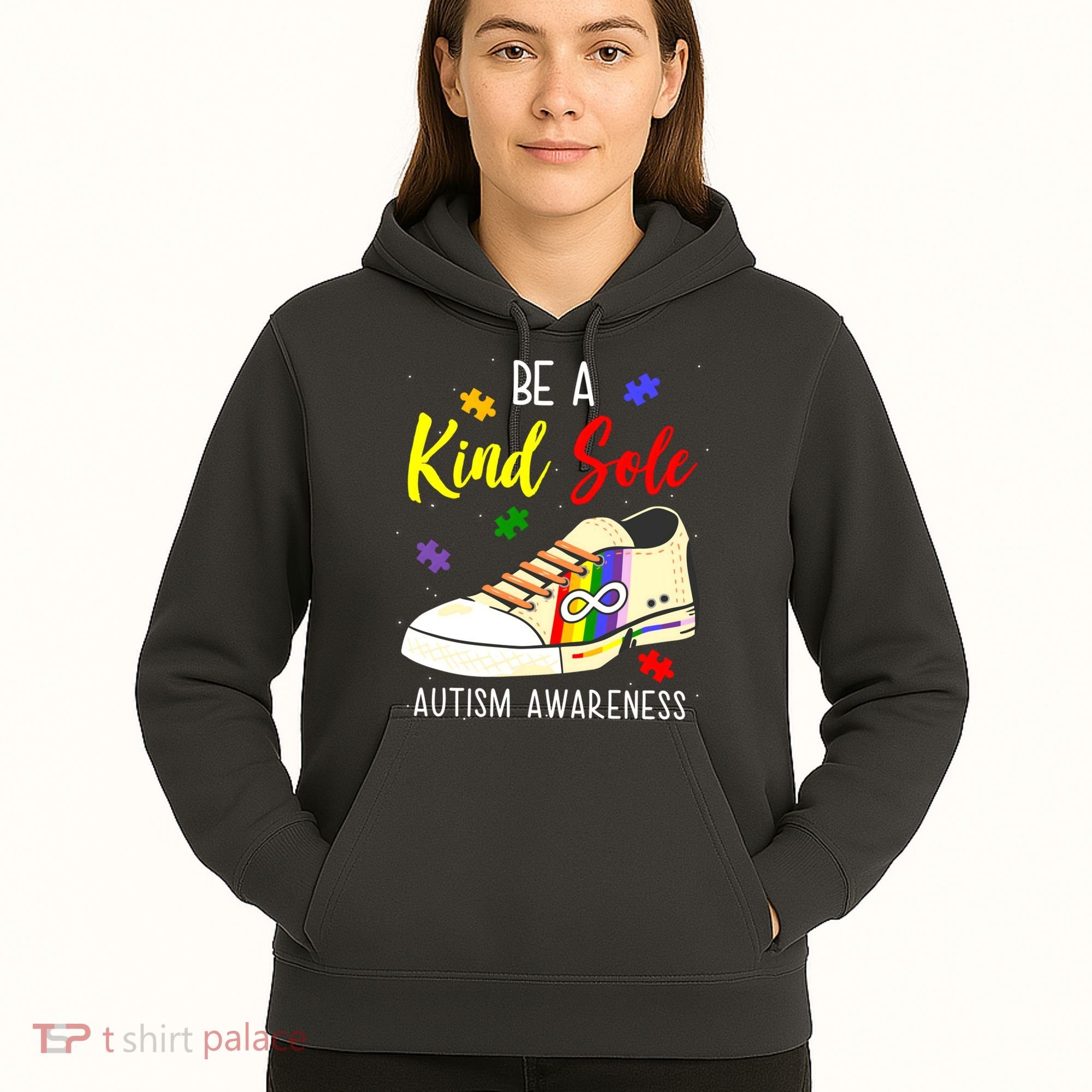 Be A Kind Sole Autism Awareness Puzzle Shoe Hoodie